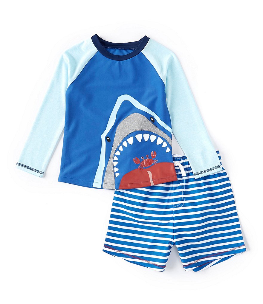 Tea Collection Baby Boys 3-24 Months Long-Sleeve Pineapple Print Rashguard Swimsuit