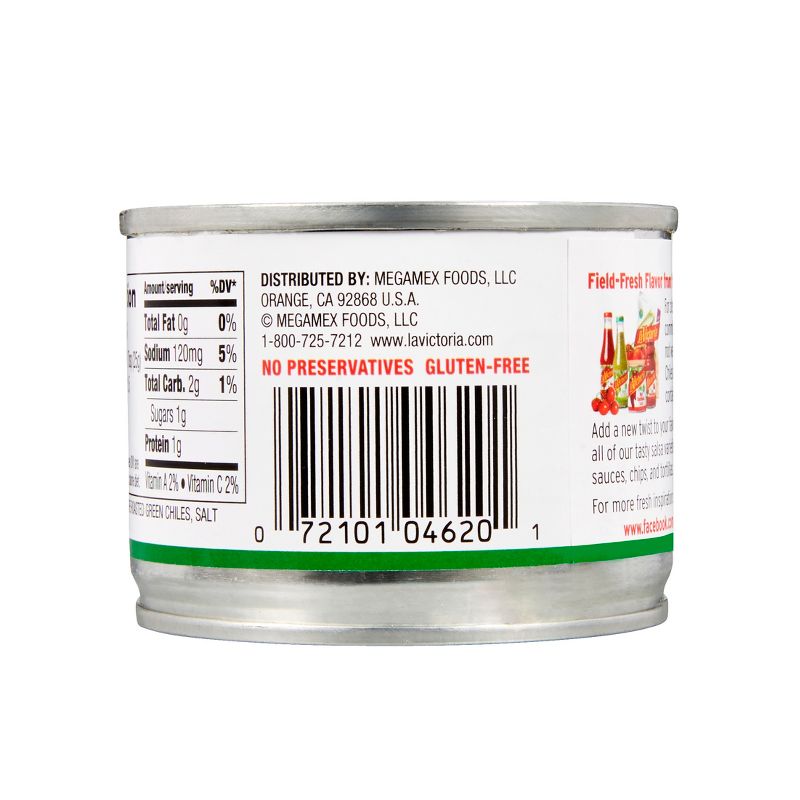La Victoria Mild Fire Roasted Diced Green Chiles - 4oz