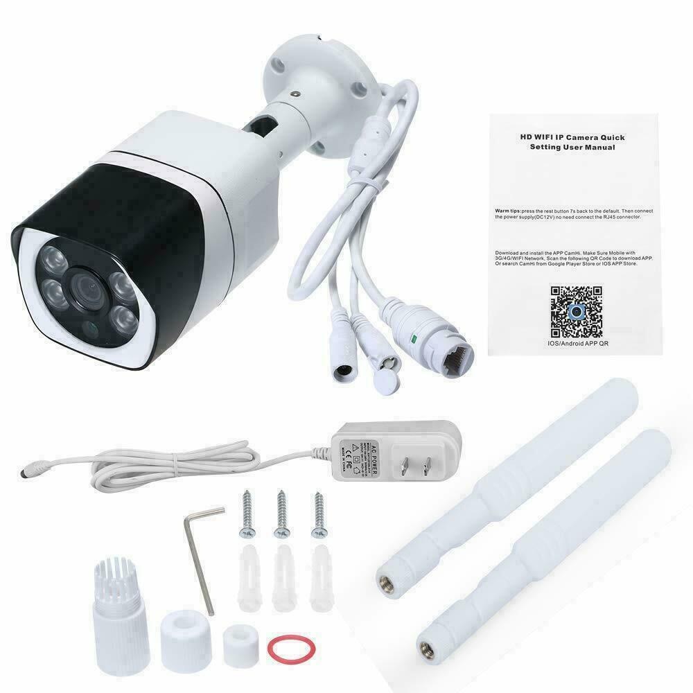 WiFi Outdoor Security Camera 1080P, 110&deg;Wide Angle, Two-Way Audio, Motion Detect