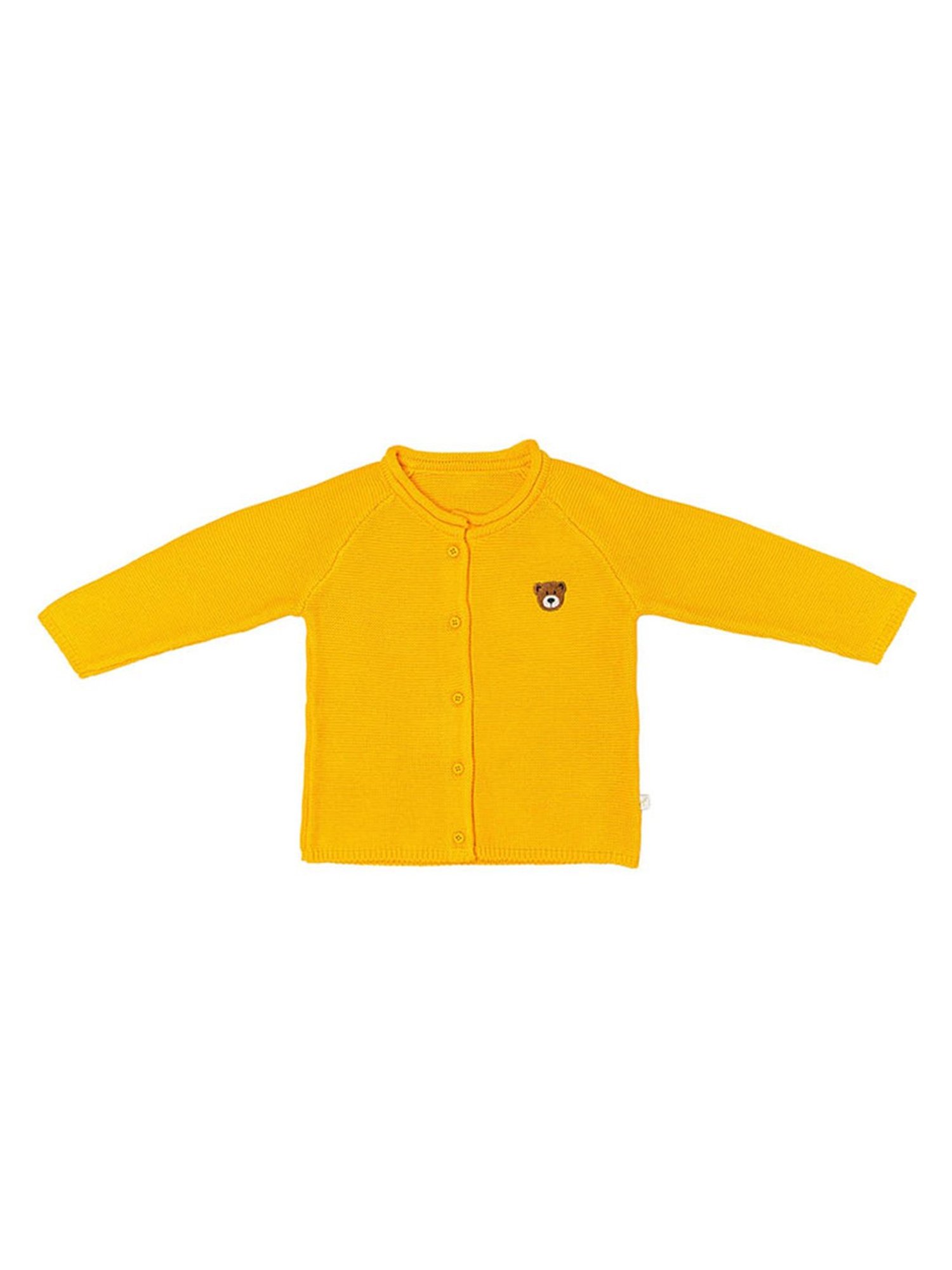 MINIKLUB Girls Green Self Design Full Sleeves Sweater