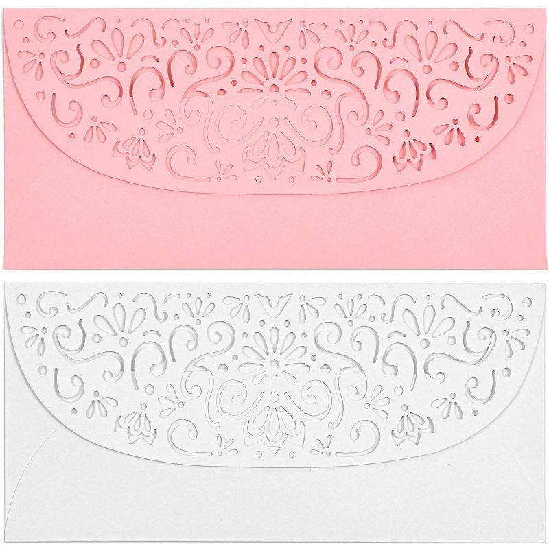 36-Pack Laser Cut Money Envelopes for Cash in 6 Colors, Perfect for Weddings, Birthdays, Graduations