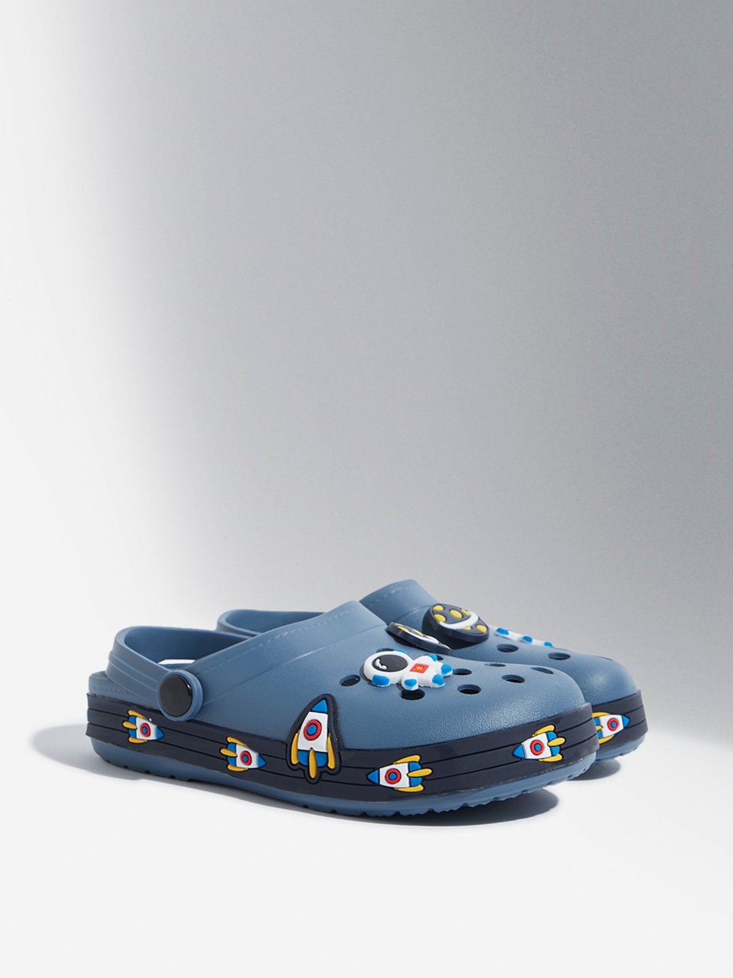 Yellow by Westside Indigo Space Themed Clogs