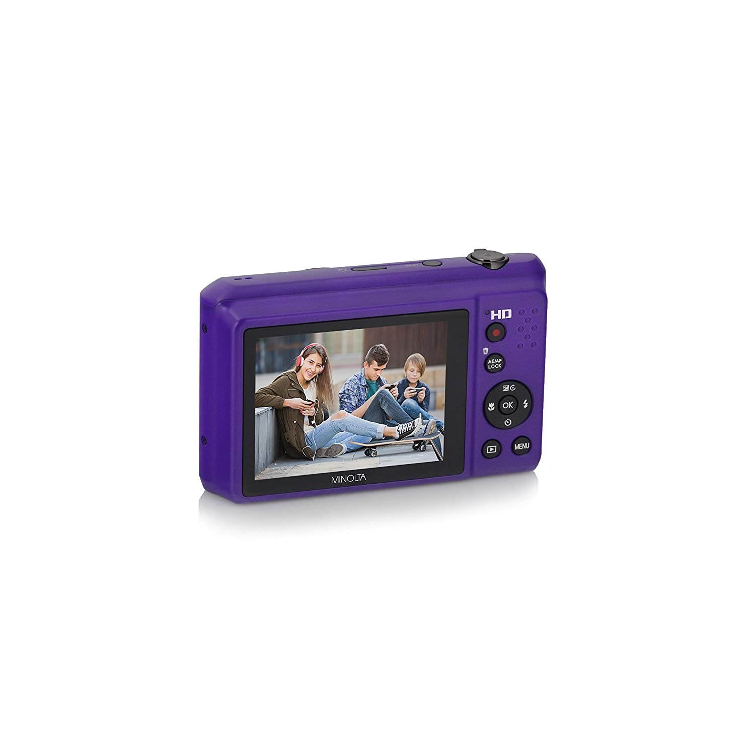 Minolta MN12Z OIS 12x Zoom Wi-Fi Digital Camera (Purple)