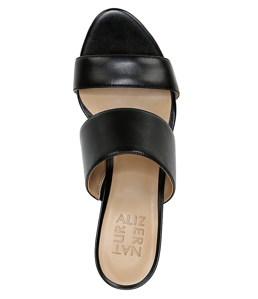 Naturalizer Tibby Banded Leather Dress Slide Sandals
