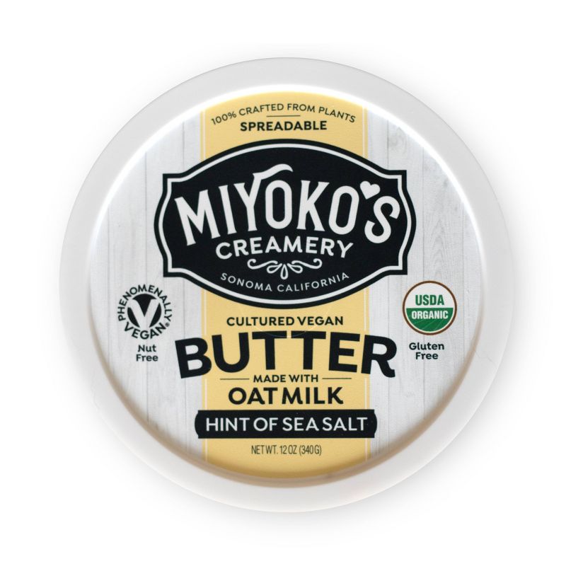 Miyoko's Organic Oat Milk Cultured Butter - 12oz