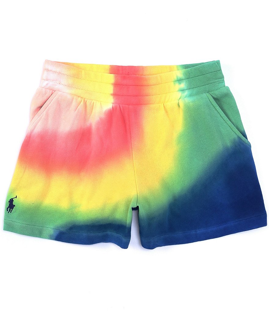 Polo Ralph Lauren Big Girls 7-16 Tie Dye Athletic French Terry Shorts