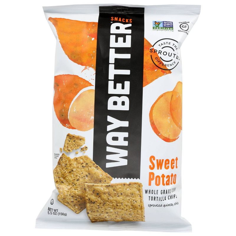Way Better Snacks Sweet Potato Tortilla Chips - 5.5oz/12pk