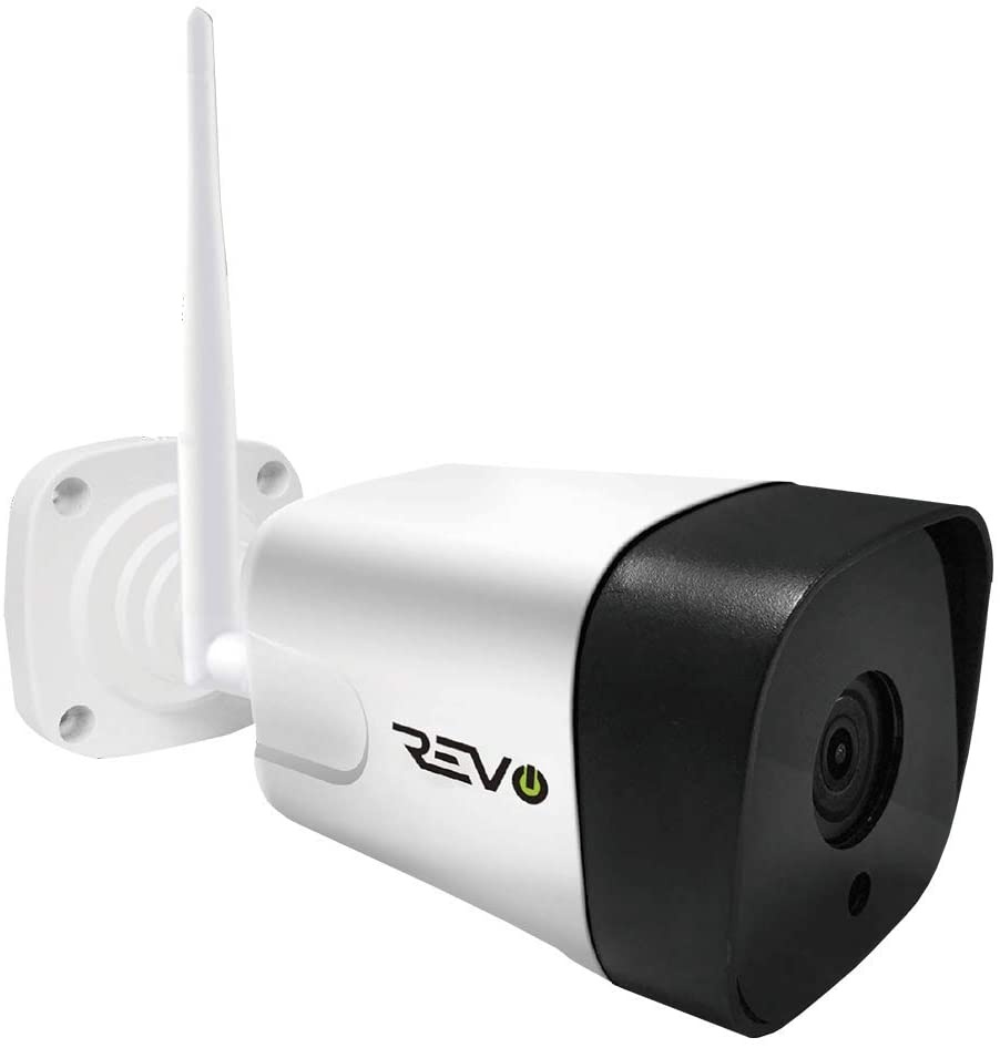 REVO America Wireless 4CH. Security System - 1TB HDD Full-HD Wi-Fi NVR, 4 x 720P Indoor/Outdoor Bullet Cameras - Remote Access Via Smart Phone, Tablet and Pc
