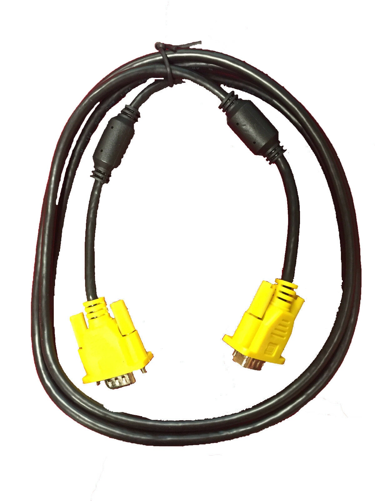 YELLOW 15 Pin SVGA VGA Male to MALE M-M PC Monitor TV Cable Support Full HD1080p