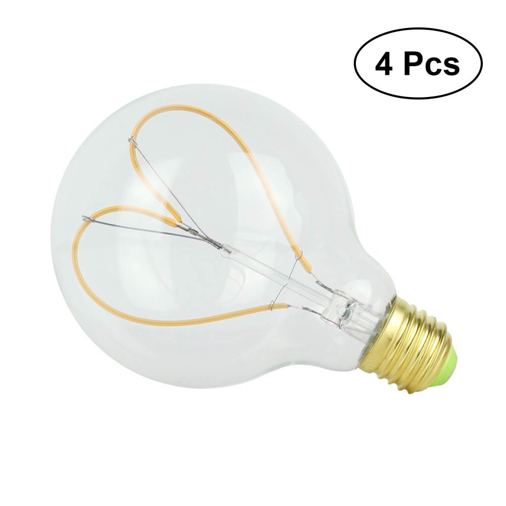 LED Dimmable Vintage Godlen Glass Cover Bulbs 220-240V 4W LED Light Bulbs Warm Incandescent Equivalent E27 LED Filament Light Bulbs for Home Hotel Store Light Fixtures (Warm White)