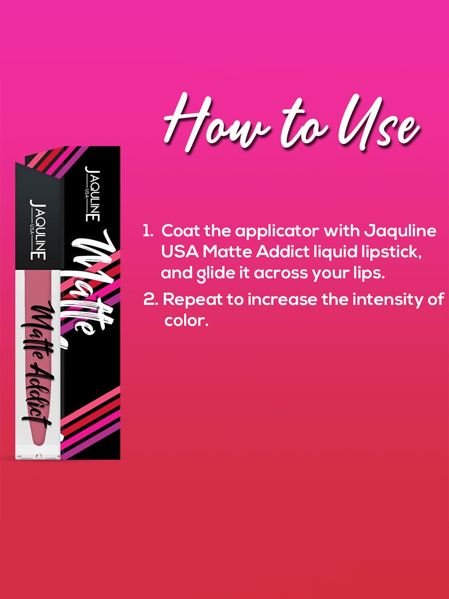 Jaquline USA Matte Addict Liquid Lipstick Babe Alert - 4 ml