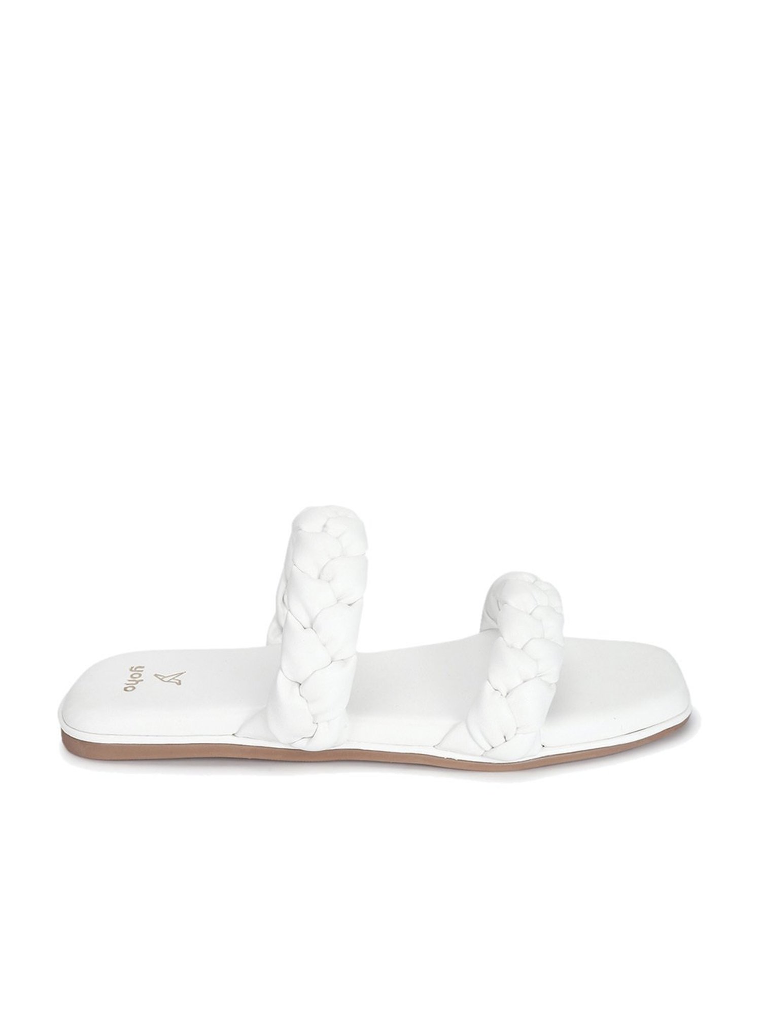 Yoho Women's White Casual Sandals