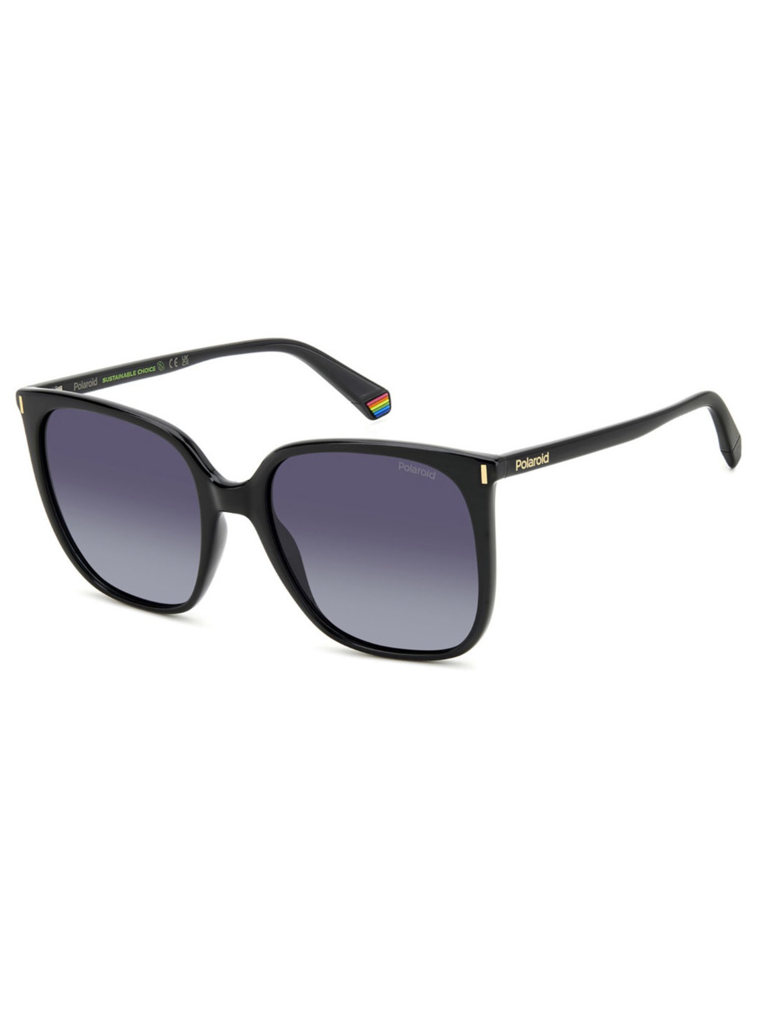 Polaroid Grey Round UV Protection Sunglasses for Women