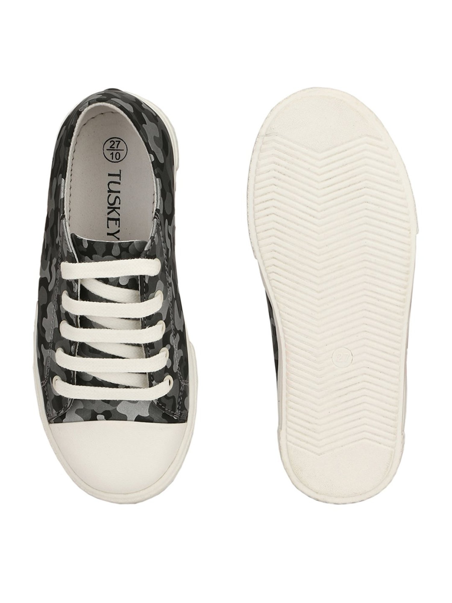 Tuskey Kids Grey Sneakers