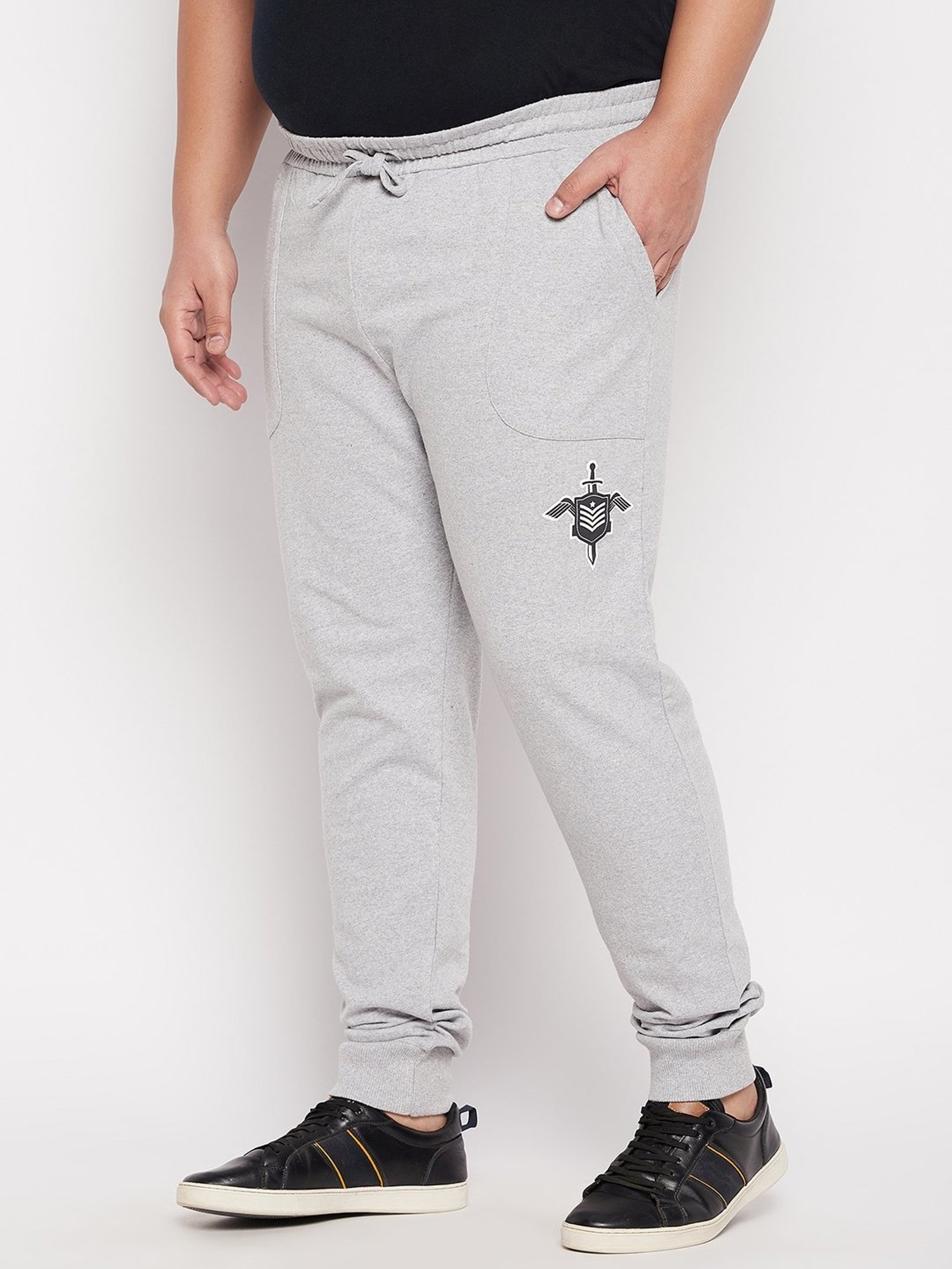 Bigbanana Grey Cotton Regular Fit Joggers