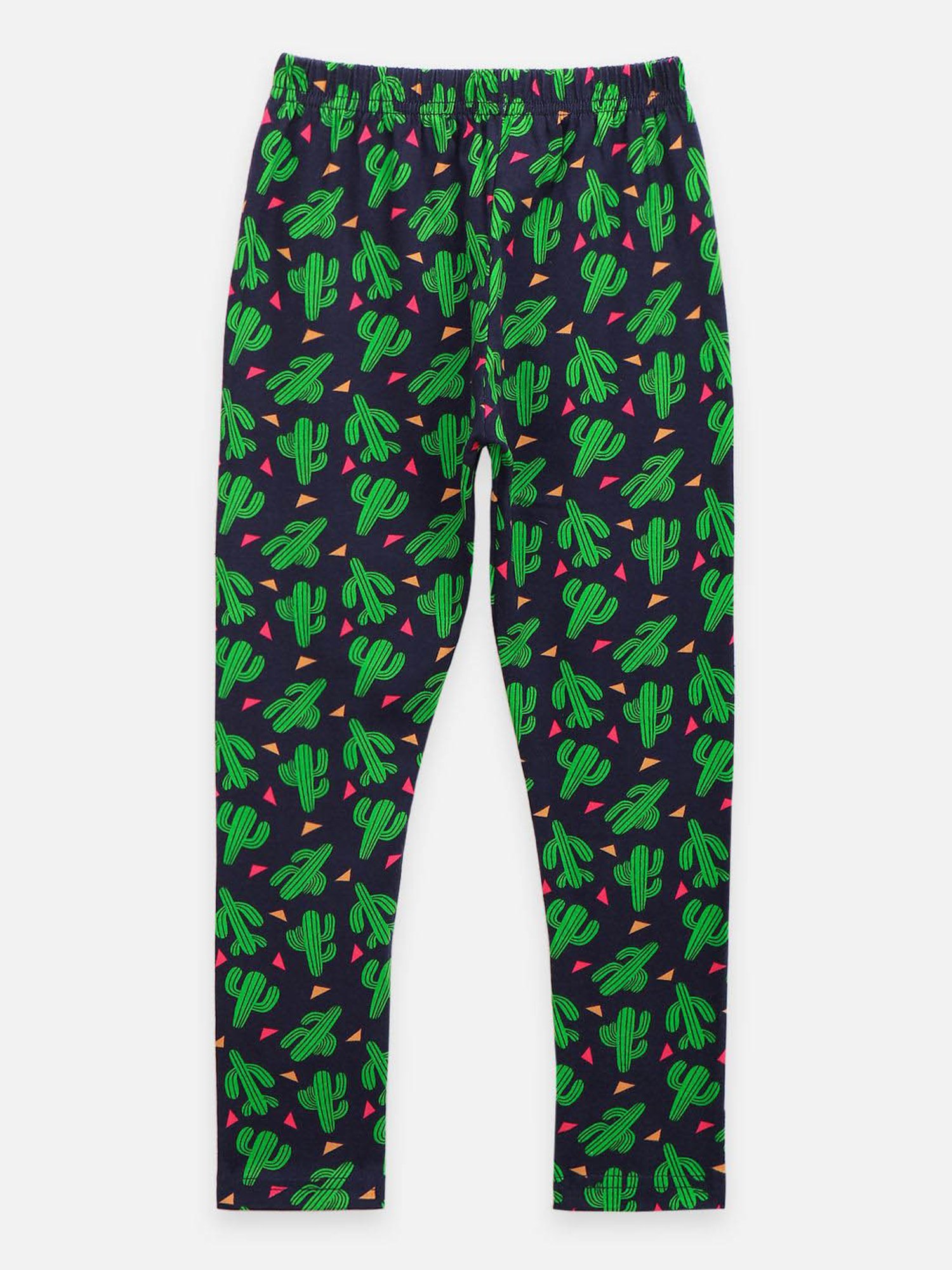 LilPicks Girls Multicolor Cotton Printed Leggings (Pack of 2)