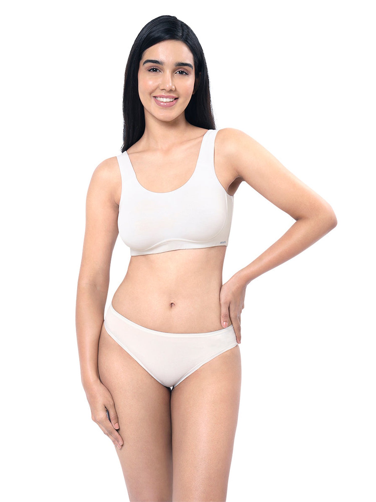 Amante Pearl White Cotton T-Shirt Bra