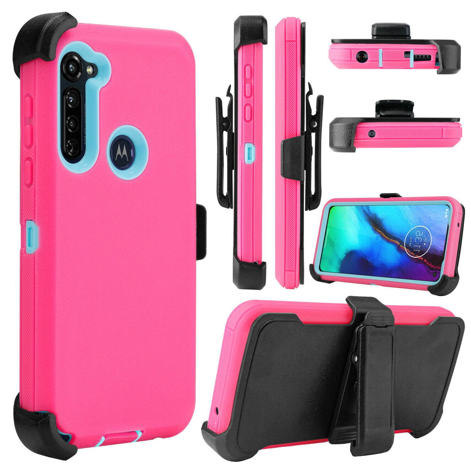 For  Moto G Power 2020/G Stylus/G8 Power/G8 Play Holster Belt Clip Case