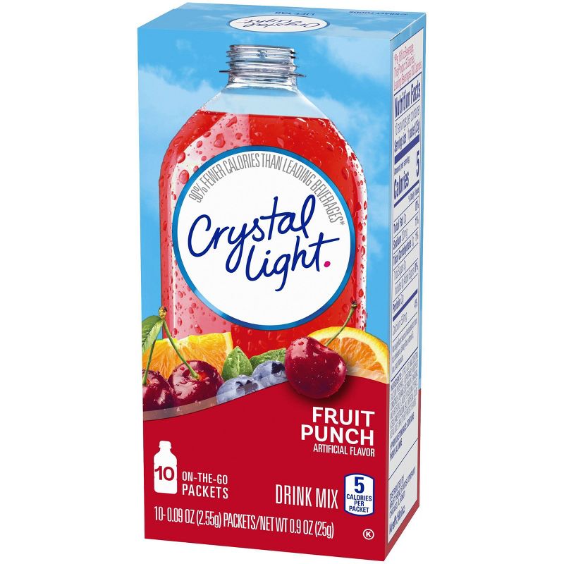 Crystal Light On-the-Go Fruit Punch Drink Mix - 10pk/0.9oz