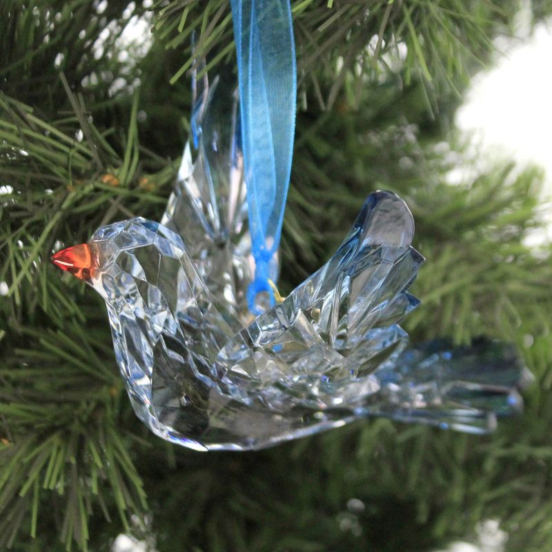 Holiday Ornaments 3.5" Bluebird Happiness Ornament Calming Uplift Bright  -  Tree Ornaments