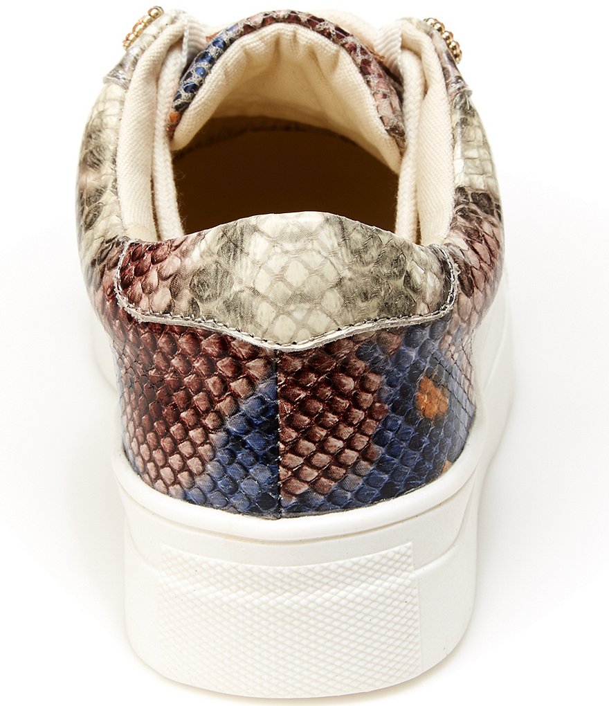 Kurt Geiger London Girls' Mini Liviah Snake Print Sneakers (Toddler)