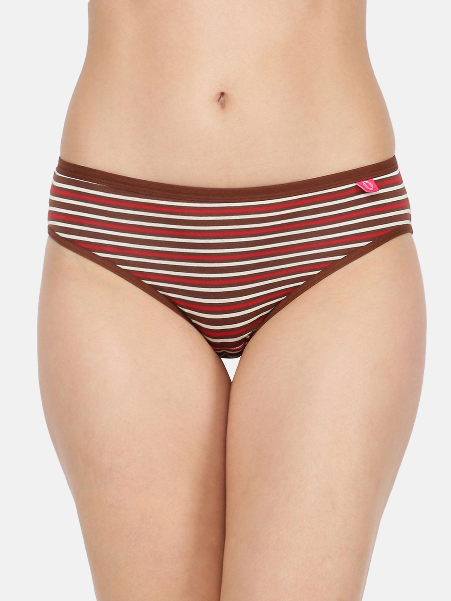 Dollar Missy Multicolor Striped Hipster Panty (Pack  of 10)