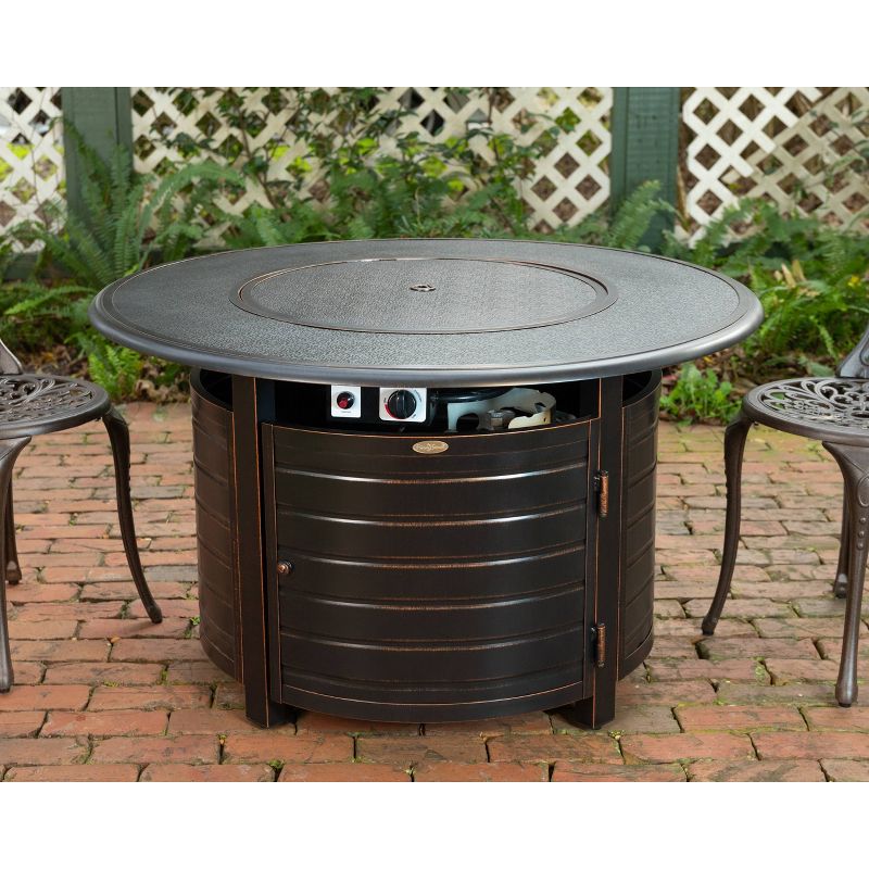 Finn Round Aluminum LPG Fire Pit - Fire Sense