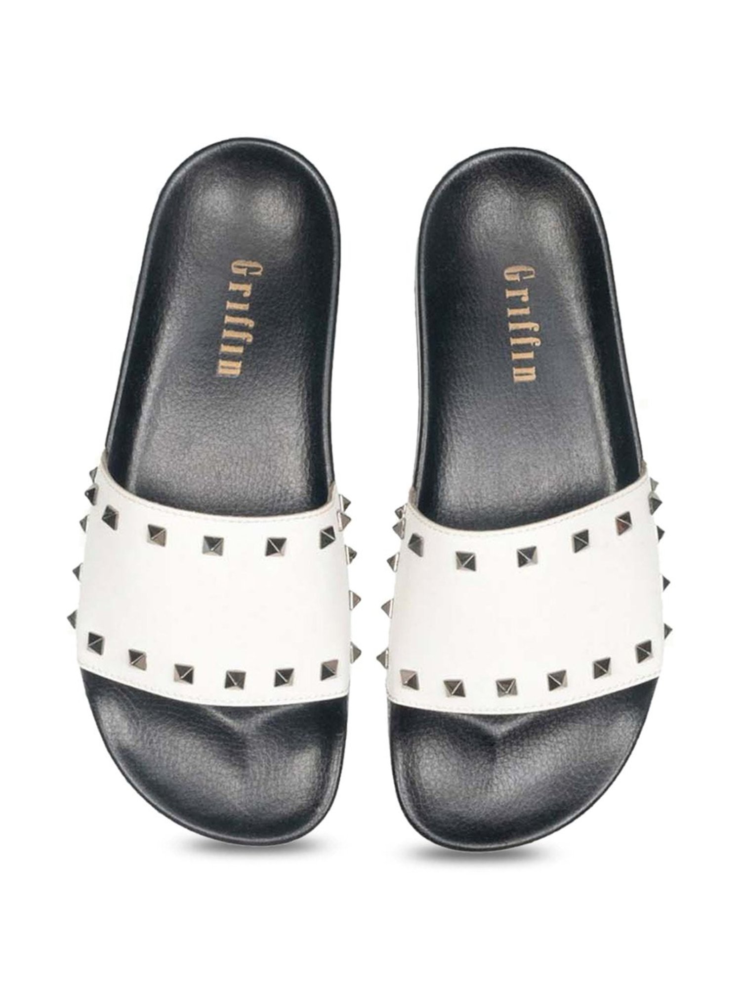 Griffin Men's White Slides