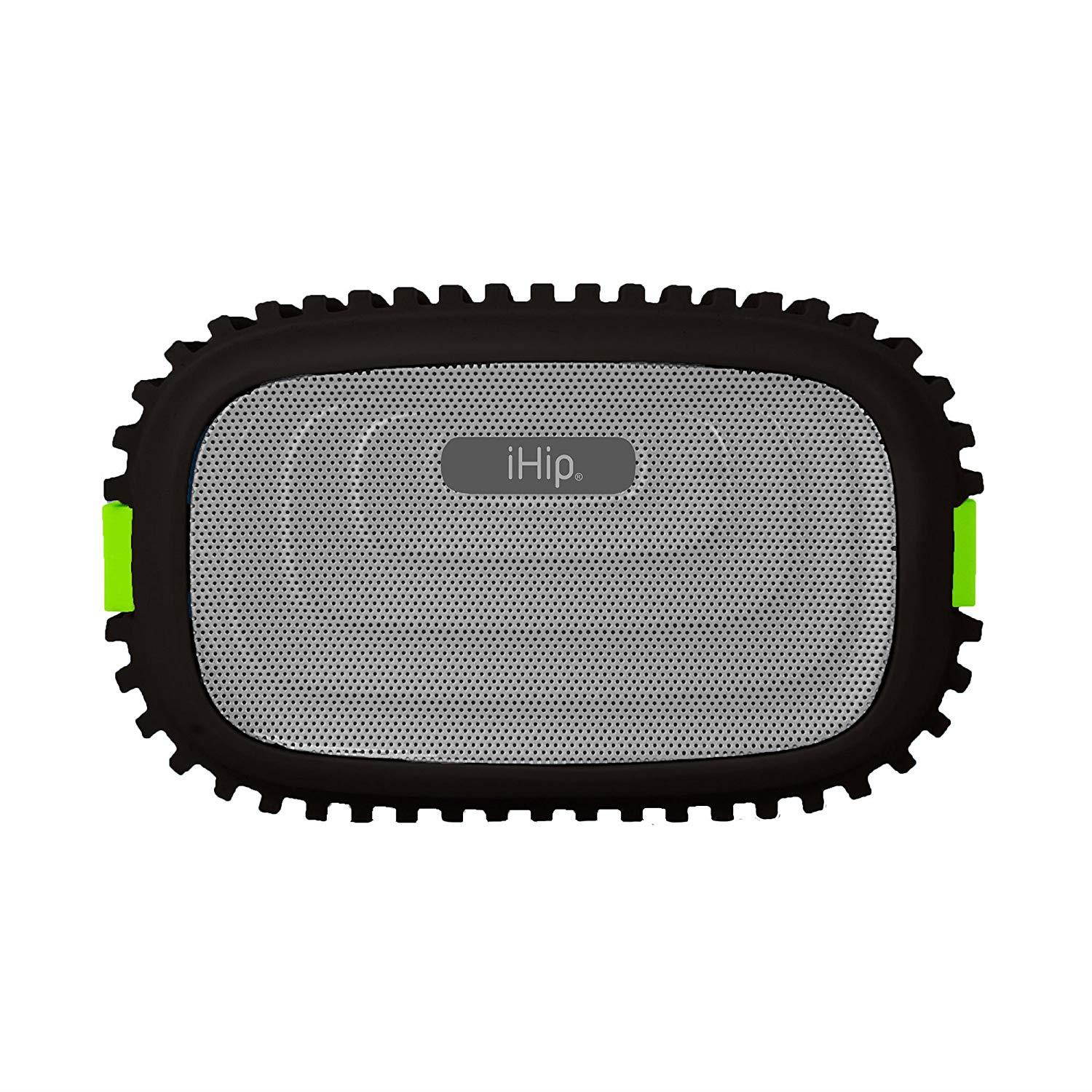 iHip Rugged Splash-Resistant Bluetooth Speaker with Micro USB Charging Cable - Black