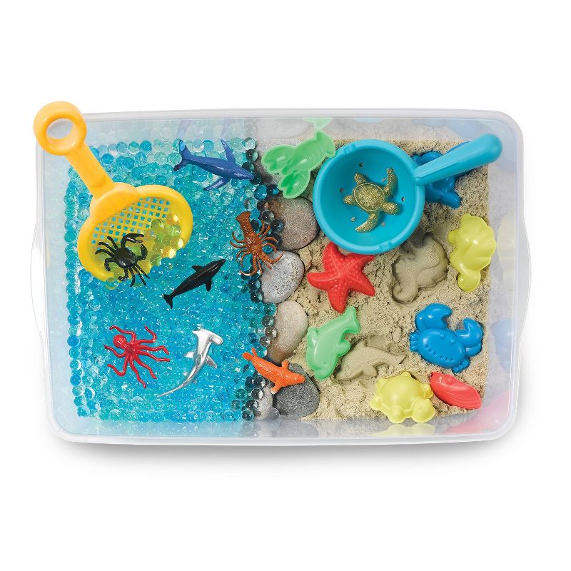 Ocean and Sand Sensory Bin - Creativity for Kids
