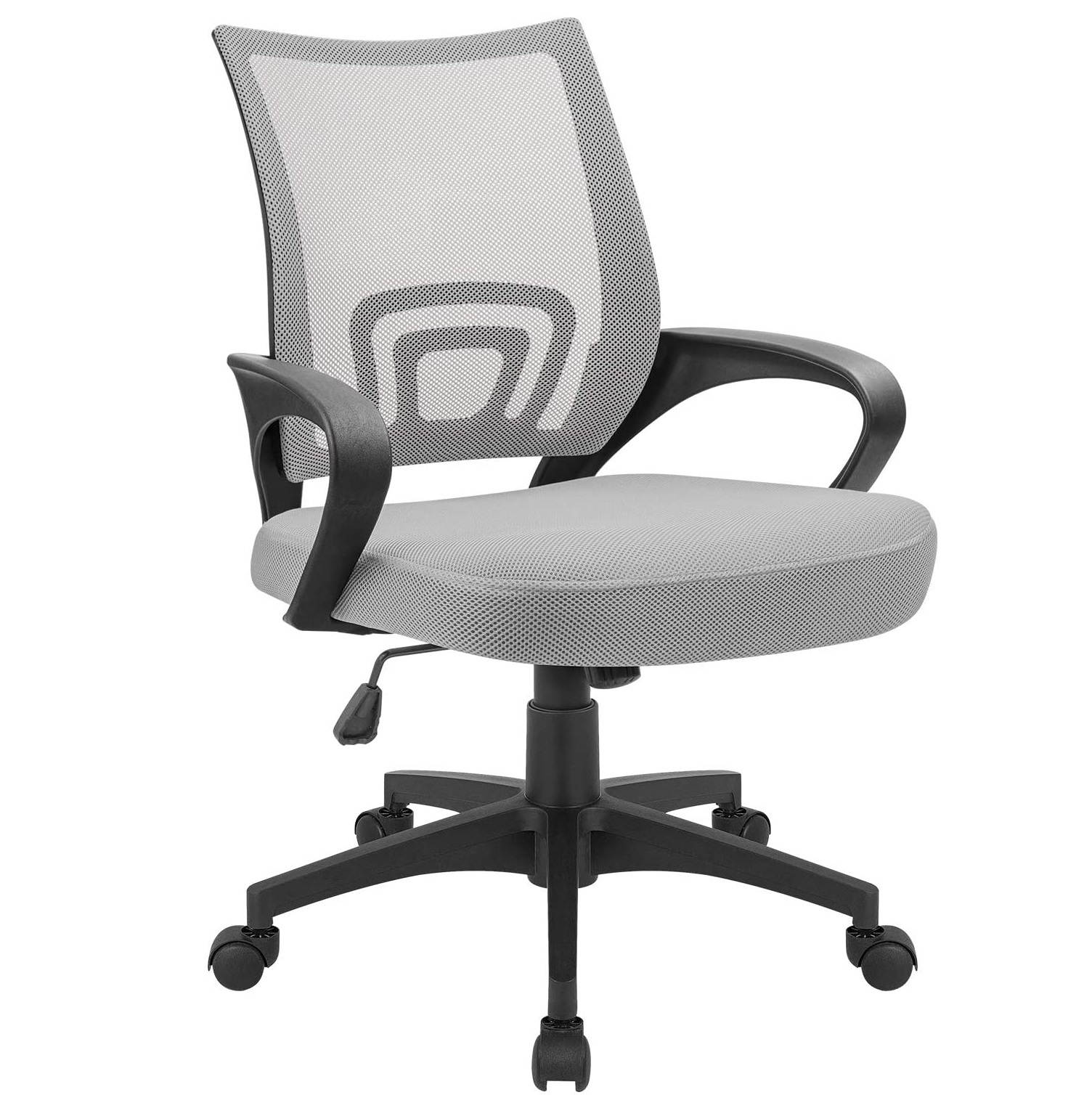 Global Leather Task Chair, Black (8993BK450/550) 