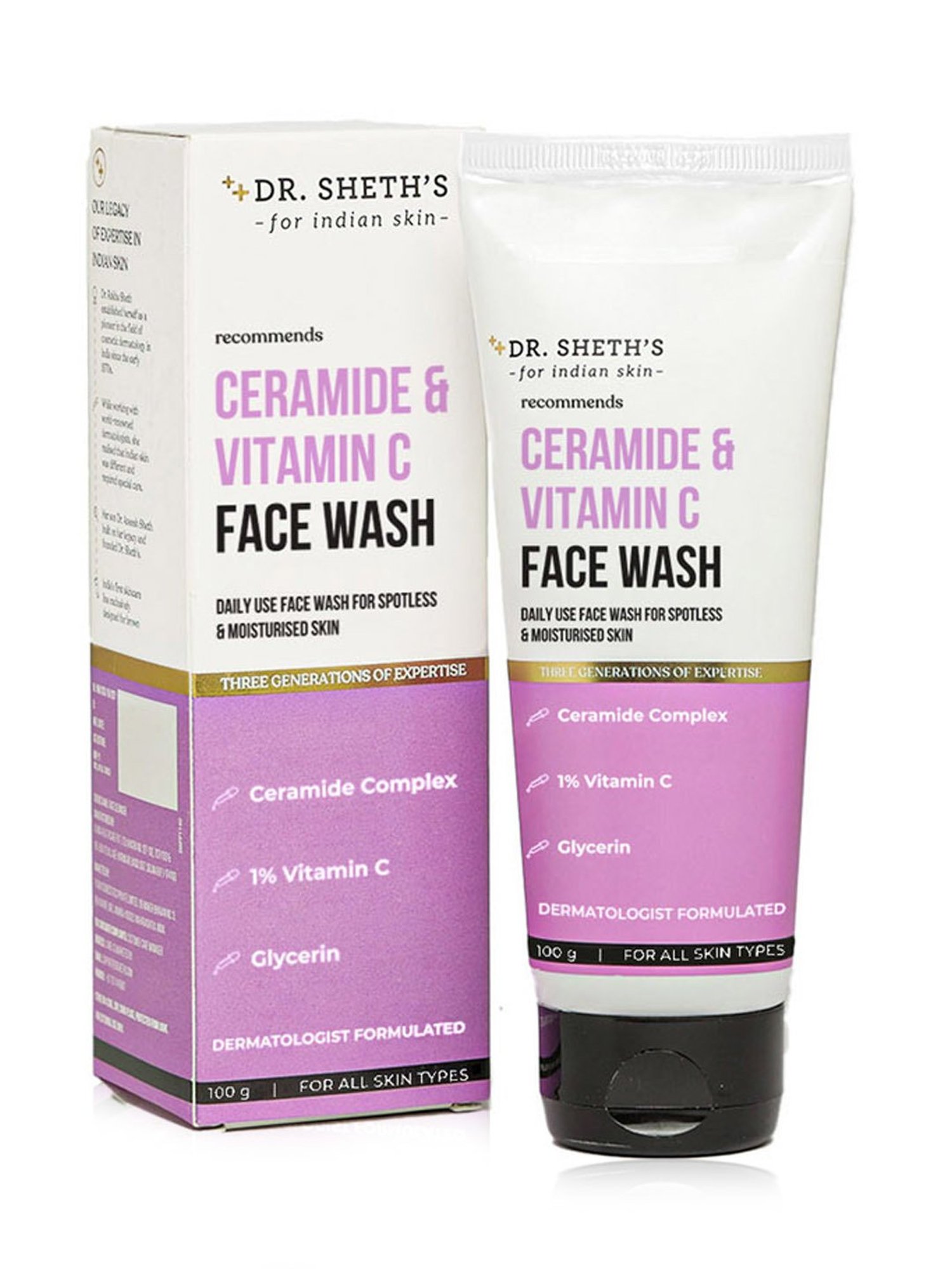 Dr. Sheth's Ceramide & Vitamin C Face Wash -100 gm