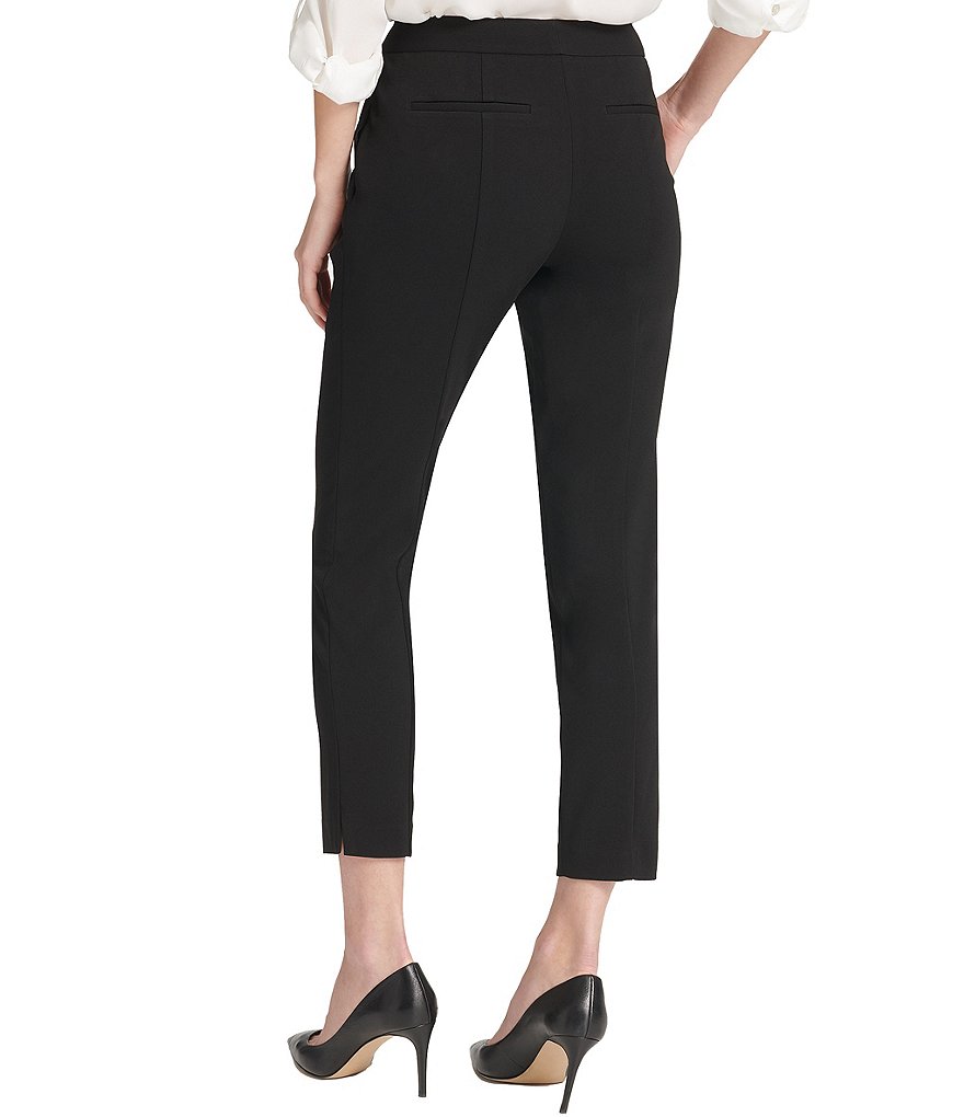 DKNY Scuba Crepe Slim Leg Ankle Pants