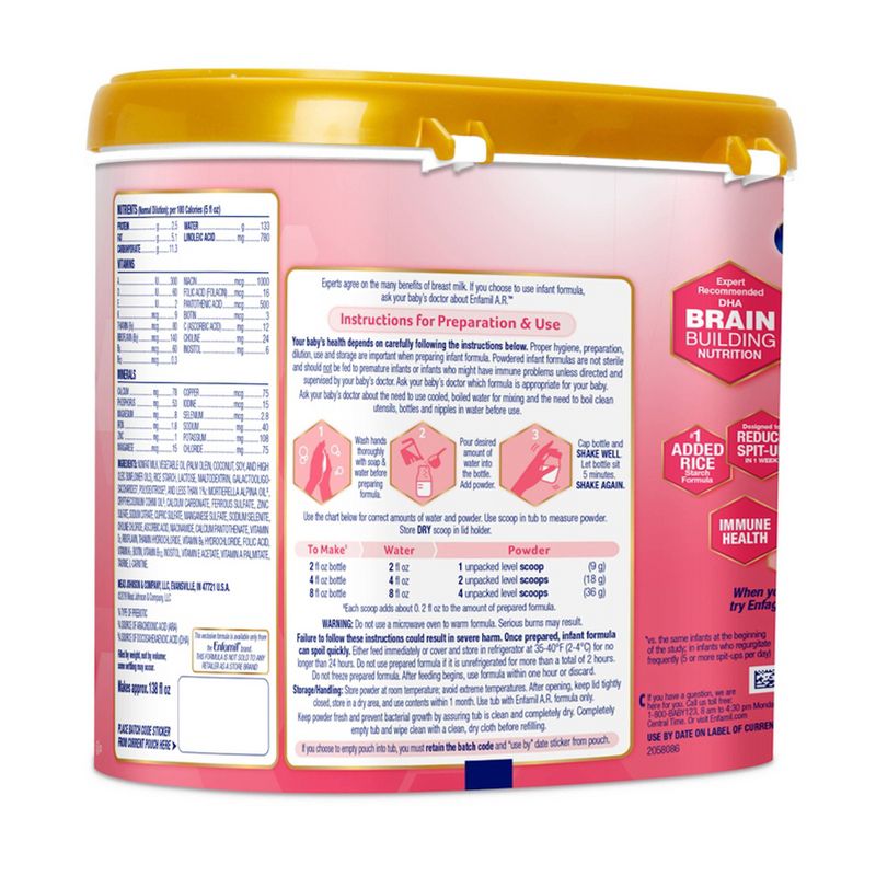 Enfamil A.R. Infant Formula Powder Tub - 19.5oz