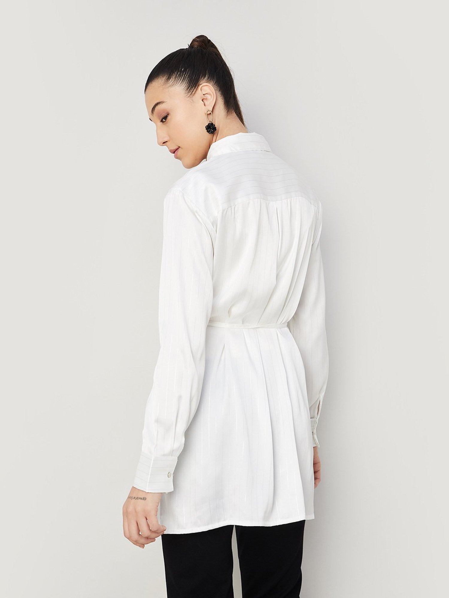 Code by Lifestyle White Regular Fit Top