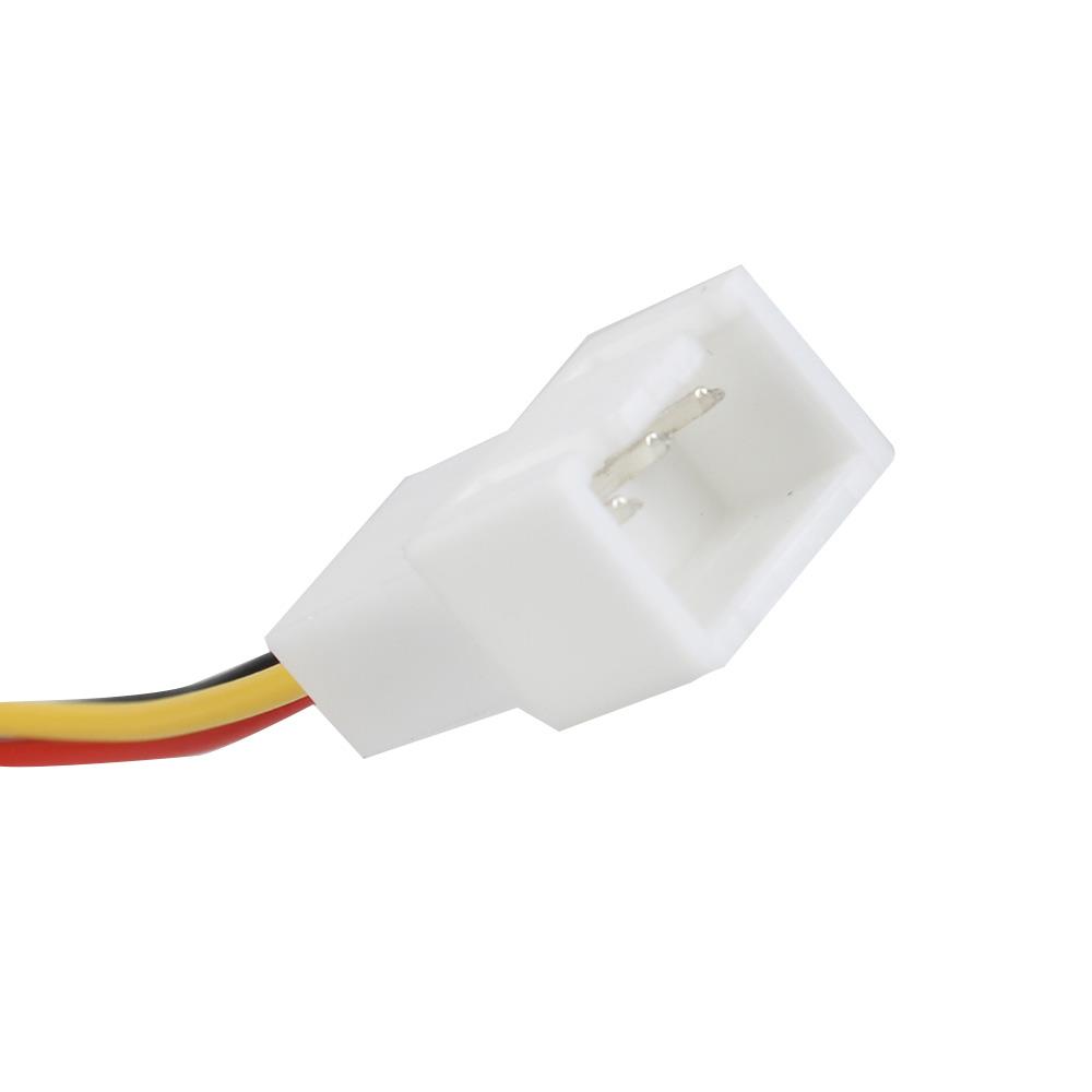 BQLZR 23cm Length 3 Pin Female to 2 Male Y-Cable Fan Power Splitter Set of 20