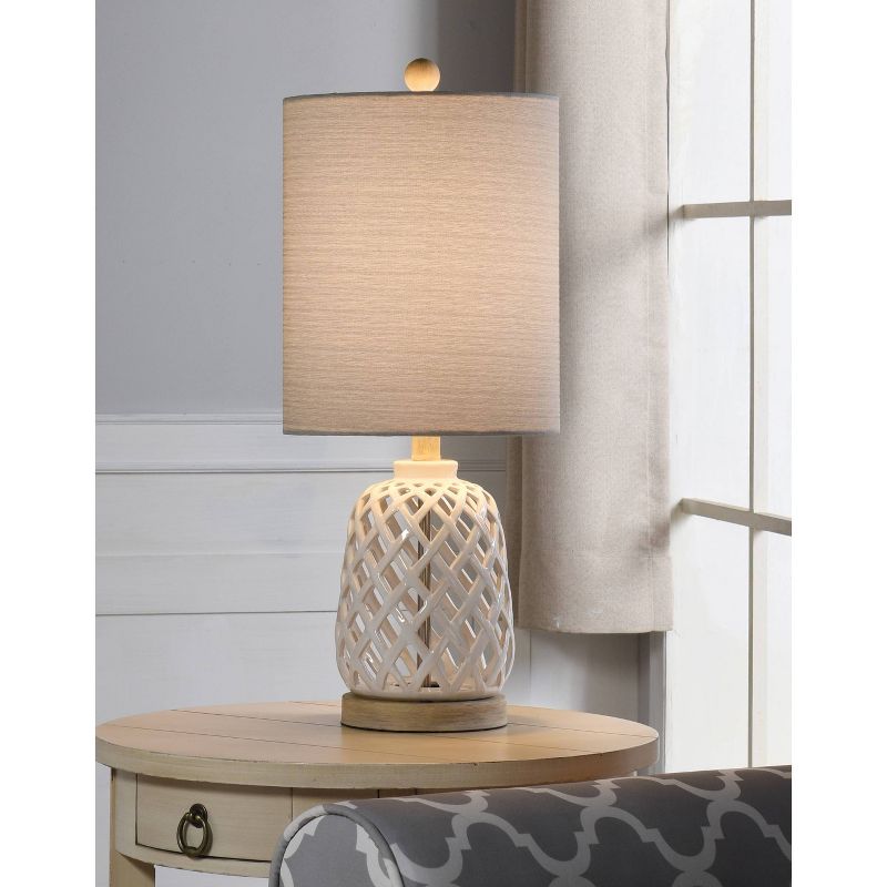 Ceramic Table Lamp White - StyleCraft