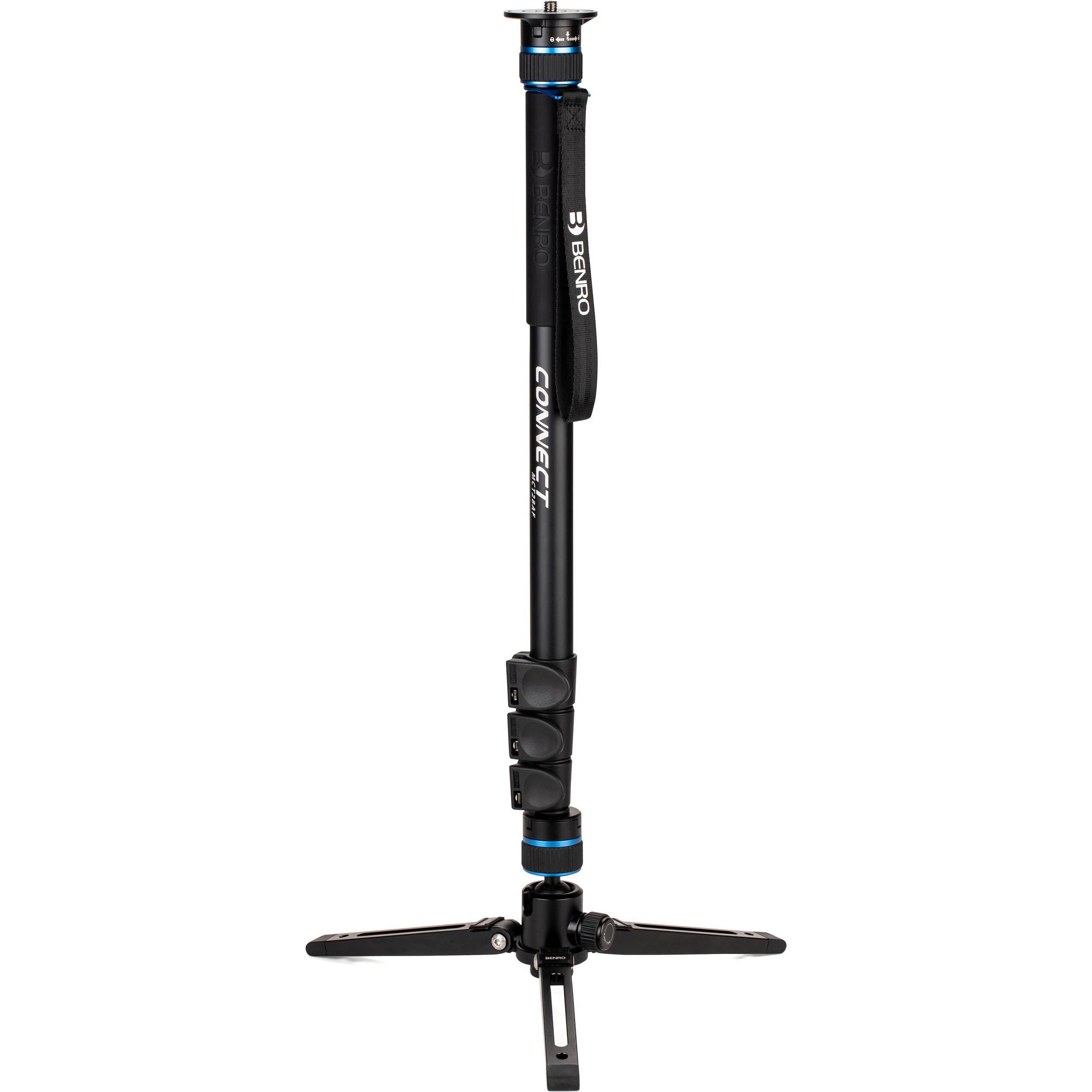 Benro MCT28AF Connect Video 4 Section Aluminum Monopod, Max. Load 26.46 lbs