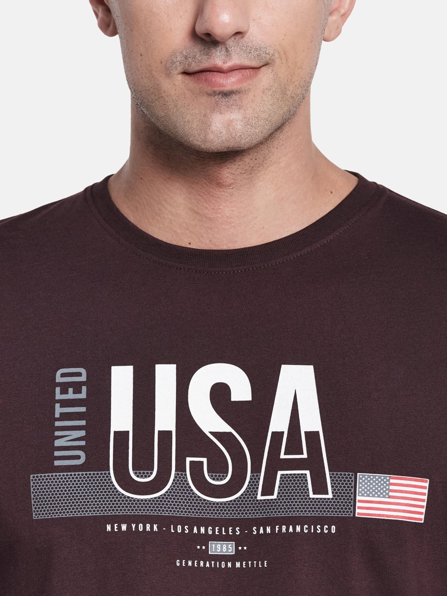 METTLE Dark Wine Crew T-Shirt