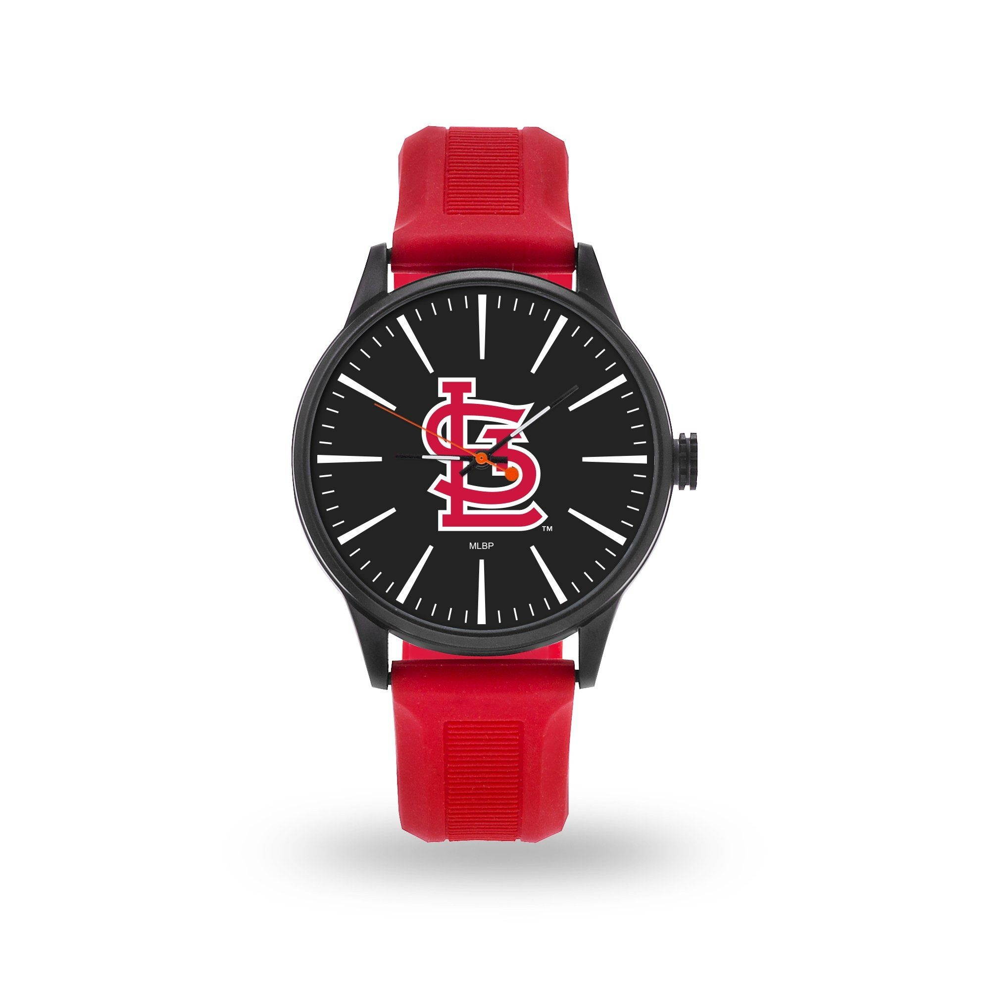 9" Black and Red MLB Saint Louis Cardinals Cheer Watch with Band