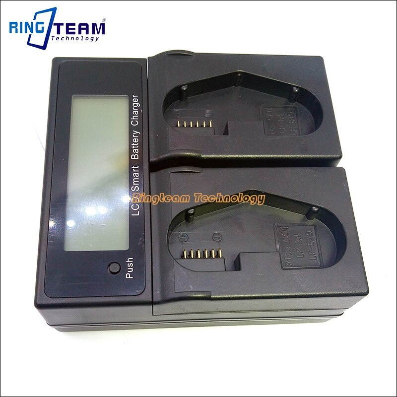 Quick Dual Charger with LCD Sreen for LC-E19 LP-E19 LPE19 LP-E4 Battery for Canon 1D Mark III DSLR 1D X EOS-1D X Digital Cameras