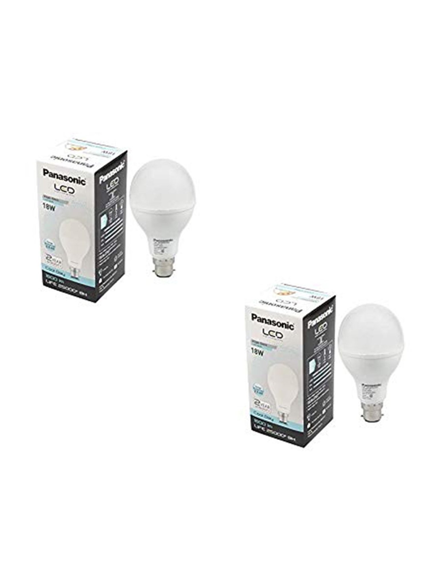 Panasonic PBUM01187 18W LED Bulb - Pack of 2 (White)