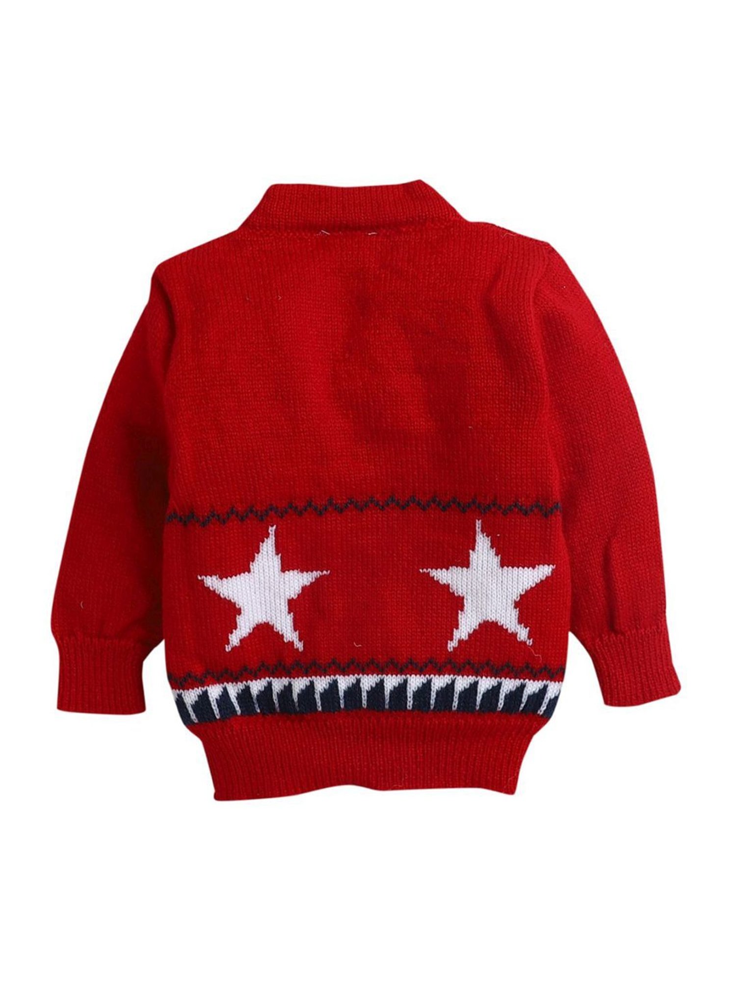 Pantaloons Baby Brown Cotton Printed Full Sleeves Sweater