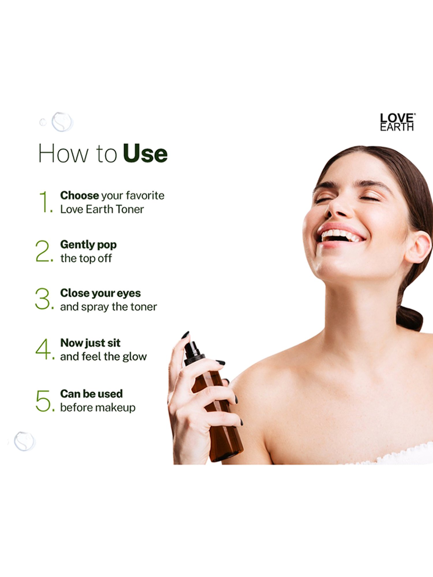 Love Earth Green Tea Toner - 100 ml