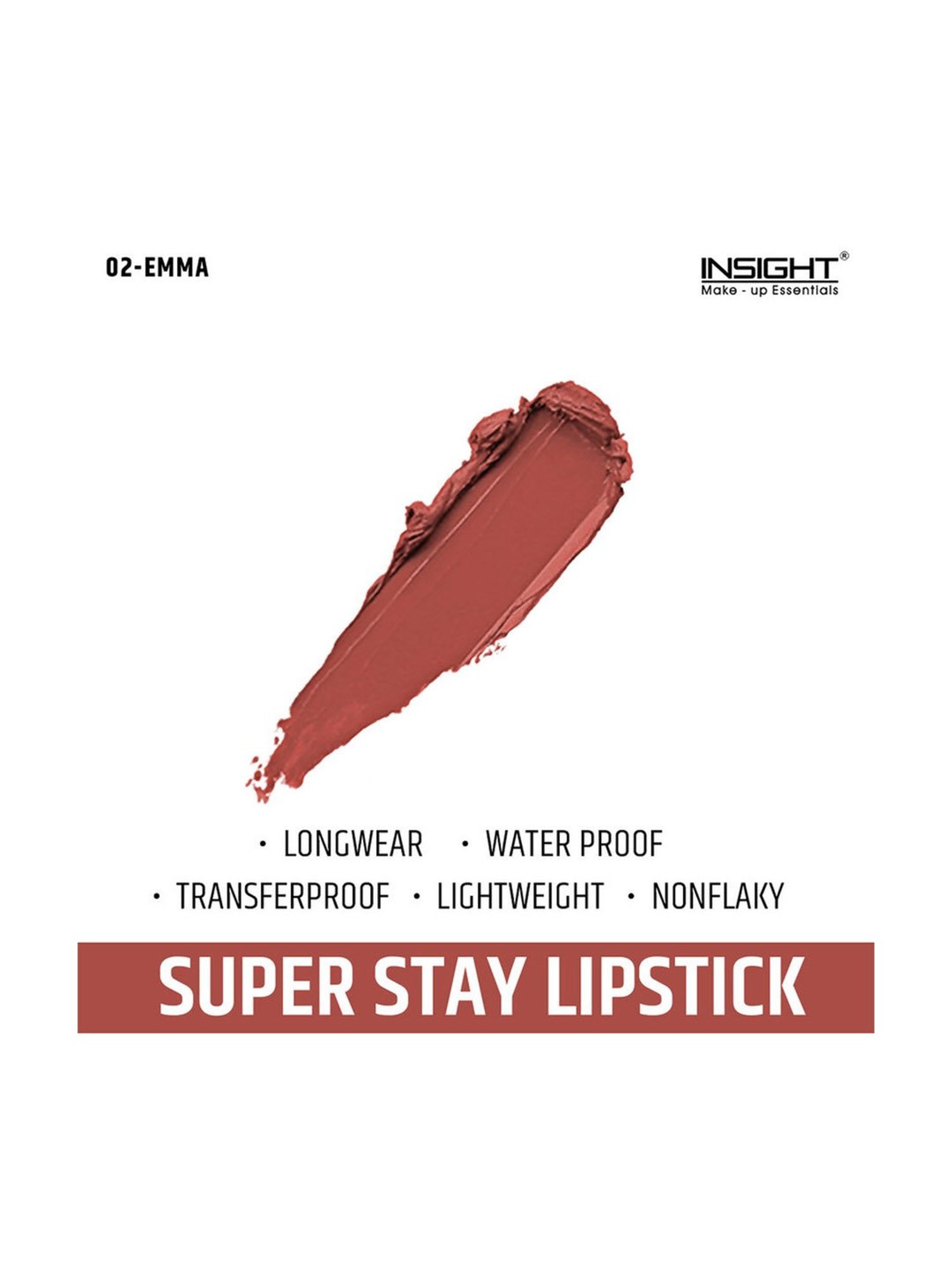 Insight Cosmetics Super Stay Lipstick 02 Emma - 7 gm