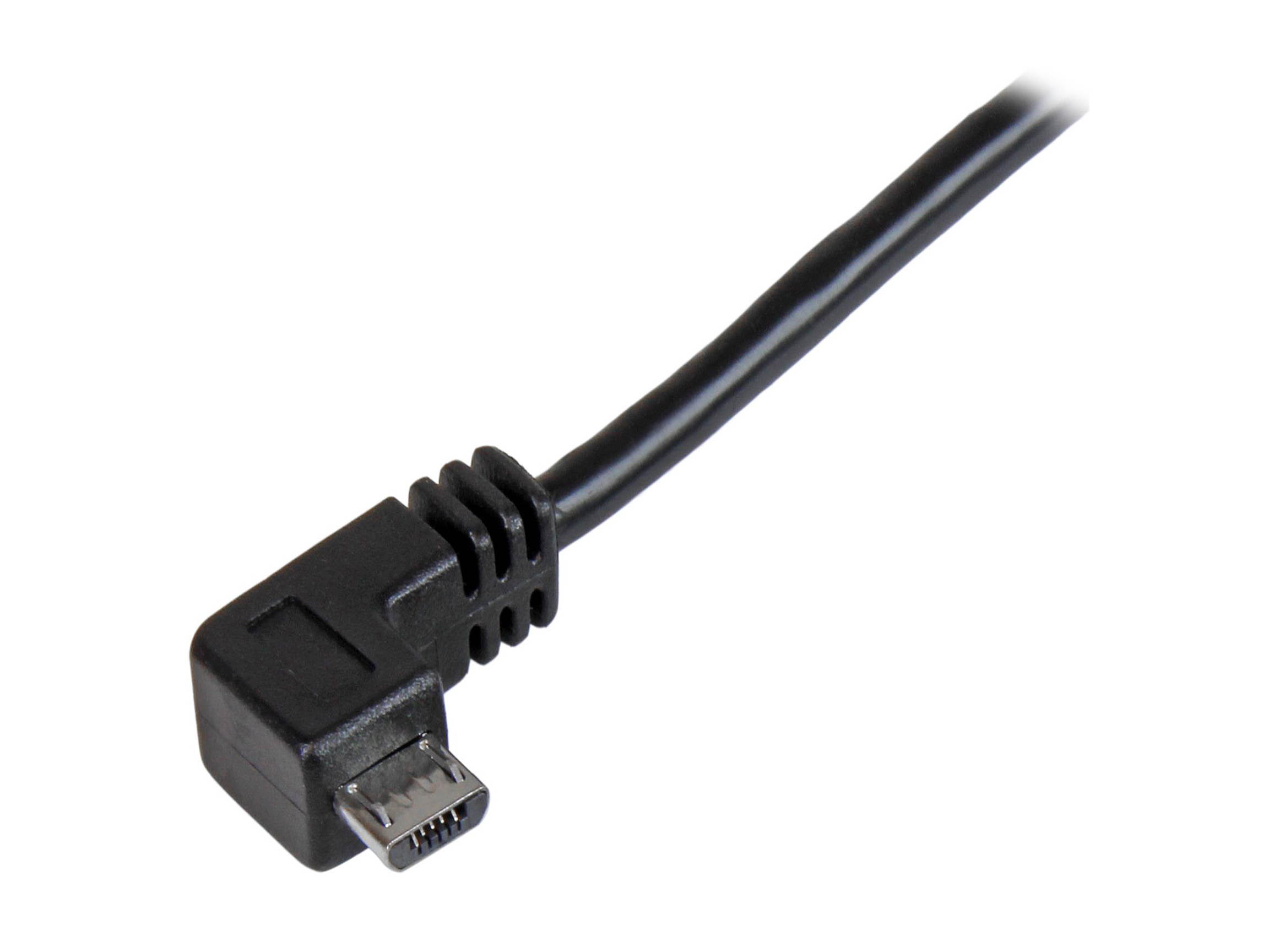 StarTech.com USBAUB2MLA Micro-USB Charge-and-Sync Cable M/M - Left-Angle Micro-USB - 24 AWG