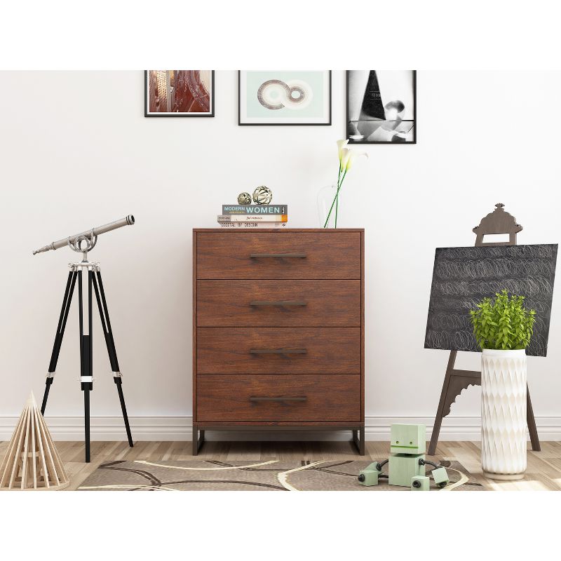 Madison 4 Drawer Chest Reclaimed Cherry - loft607