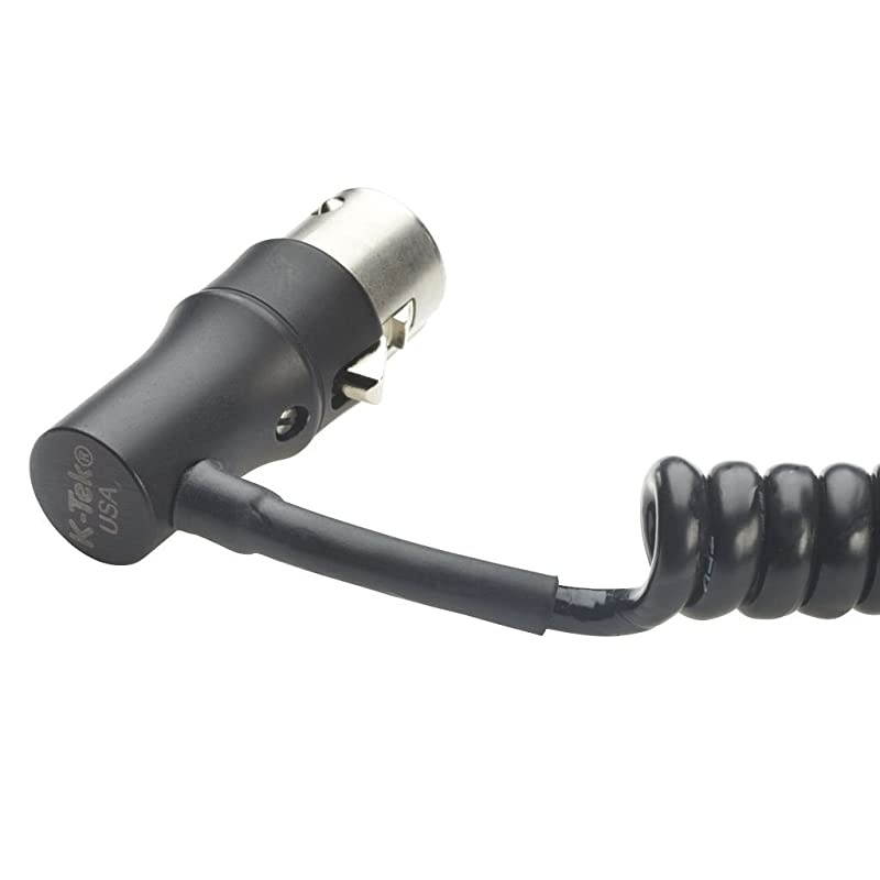 4 of Coiled Microphone Cable 315 with Neutrik Male Low profile Right Angle Female XLR Connectors