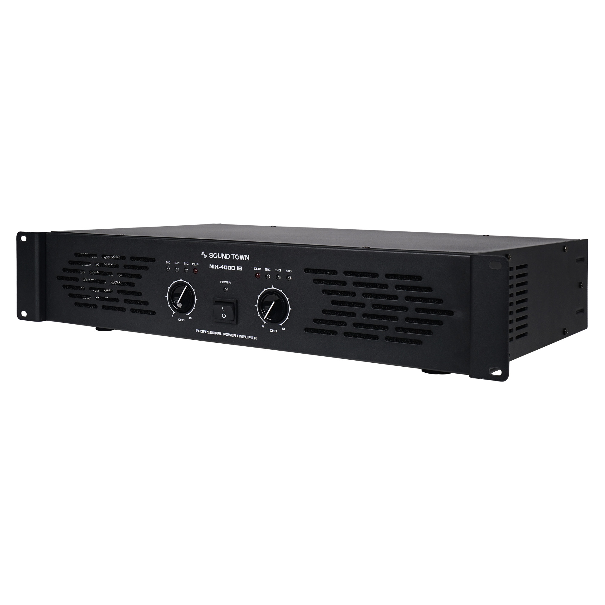 Sound Town Professional Dual-Channel, 2 x 1000W at 4-ohm, 4000W Peak Output Power Amplifier (NIX-4000IB)