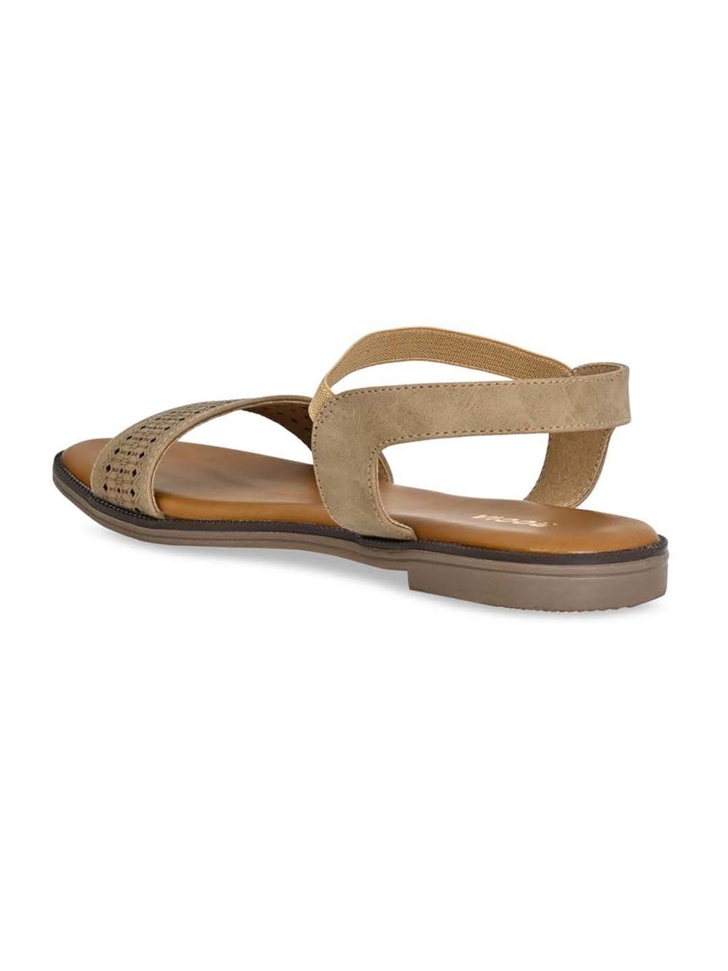 Rocia by Regal Women's Beige Ankle Strap Sandals